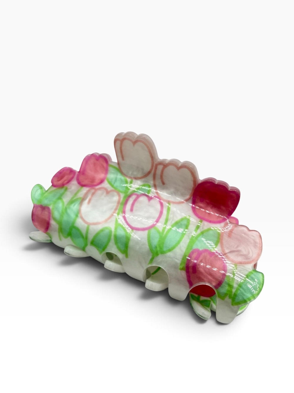 Shades of Pink Tulip Hair Clip New